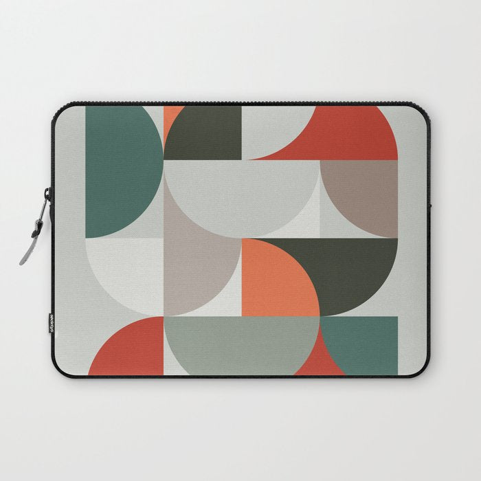 Mid Century Geometric 14 Laptop Sleeve Gallery Image 1