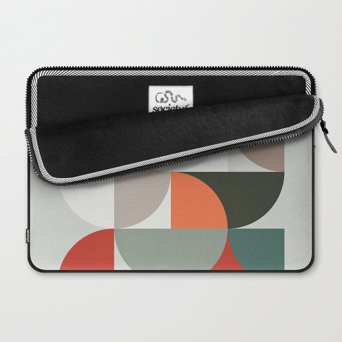 Mid Century Geometric 14 Laptop Sleeve Gallery Image 2