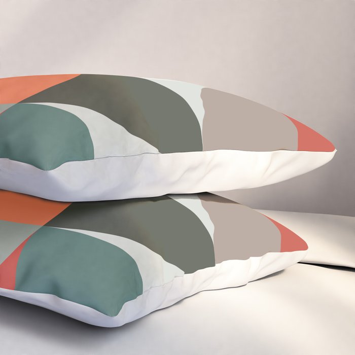 Mid Century Geometric 14 Pillow Sham Gallery Image 3
