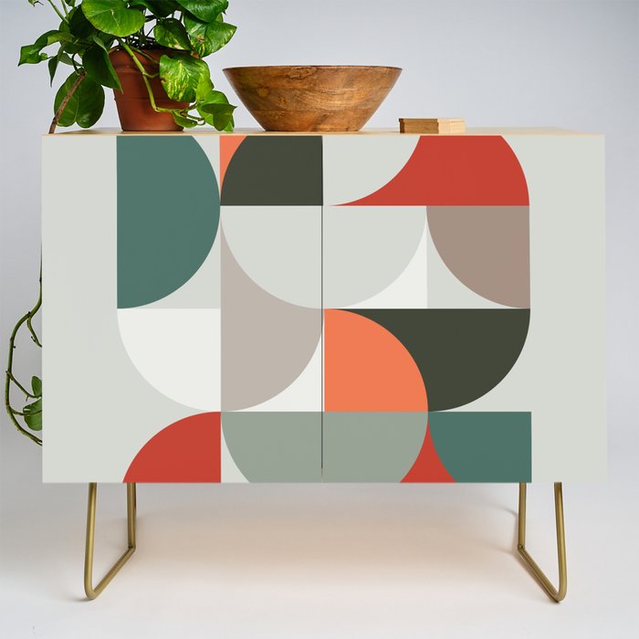 Mid Century Geometric 14 Credenza Gallery Image 1