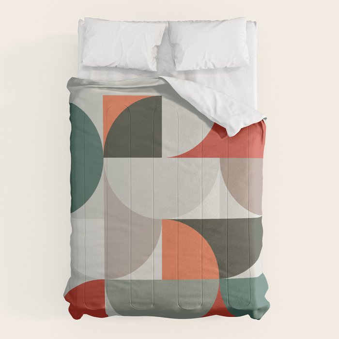 Mid Century Geometric 14 Comforter Gallery Image 6