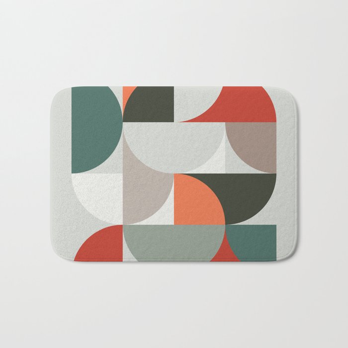 Mid Century Geometric 14 Bath Mat Gallery Image 1