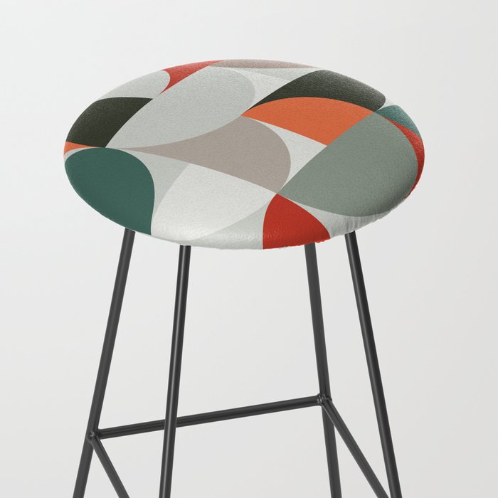 Mid Century Geometric 14 Stool Gallery Image 2