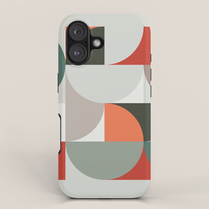 Mid Century Geometric 14 iPhone Case Gallery Image 1