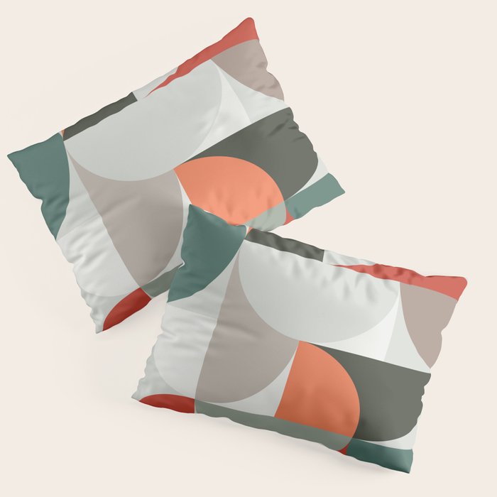 Mid Century Geometric 14 Pillow Sham Gallery Image 3
