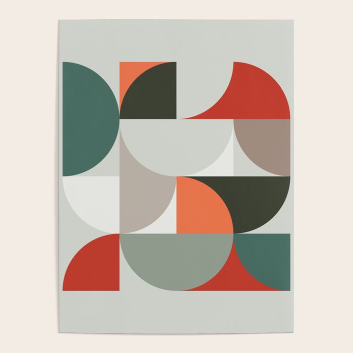 Mid Century Geometric 14 Poster Gallery Image 1