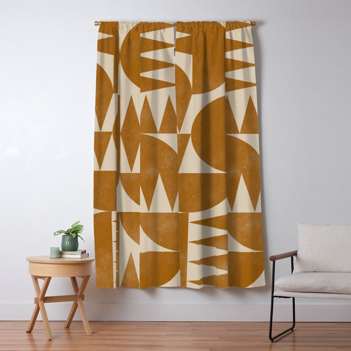 Woodblock Pattern Window Curtain Gallery Image 5