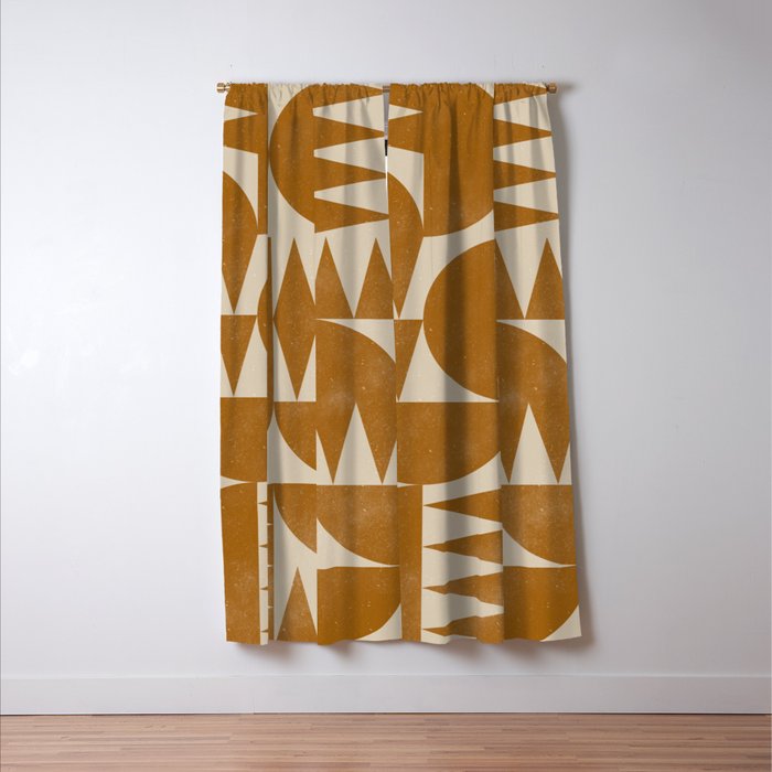 Woodblock Pattern Window Curtain Gallery Image 3