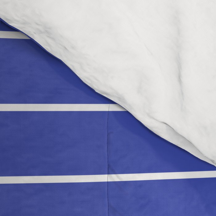 Minimal Arch XXI Bright Blue Modern Geometric Lines Comforter Gallery Image 4
