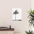 Maui Palm Tree - Black and White Photography Poster Gallery Image 2
