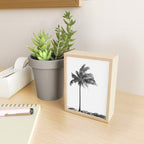 Maui Palm Tree - Black and White Photography Mini Art Print Gallery Image 2