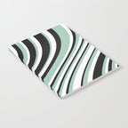 Wavy Stripes XII - Mint, Black and White Notebook Gallery Image 2