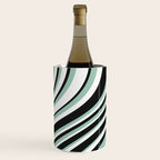 Wavy Stripes XII - Mint, Black and White Wine Chiller Gallery Image 2
