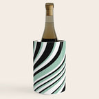 Wavy Stripes XII - Mint, Black and White Wine Chiller Gallery Image 3