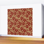 Mele Kalikimaka Vintage Pareau Hawaiian Hibiscus  Wall Mural Gallery Image 2