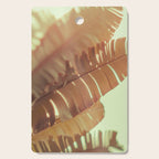 Sunset Banana Leaves tropical leaf botanical photograph Cutting Board Gallery Image 1