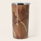 Sunset Banana Leaves tropical leaf botanical photograph Travel Mug Gallery Image 1