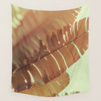 Sunset Banana Leaves tropical leaf botanical photograph Wall Tapestry Gallery Image 4