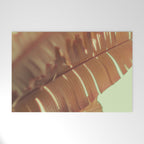 Sunset Banana Leaves tropical leaf botanical photograph Welcome Mat Gallery Image 1