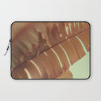 Sunset Banana Leaves tropical leaf botanical photograph Laptop Sleeve Gallery Image 1