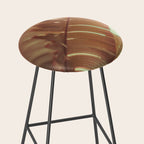 Sunset Banana Leaves tropical leaf botanical photograph Stool Gallery Image 2