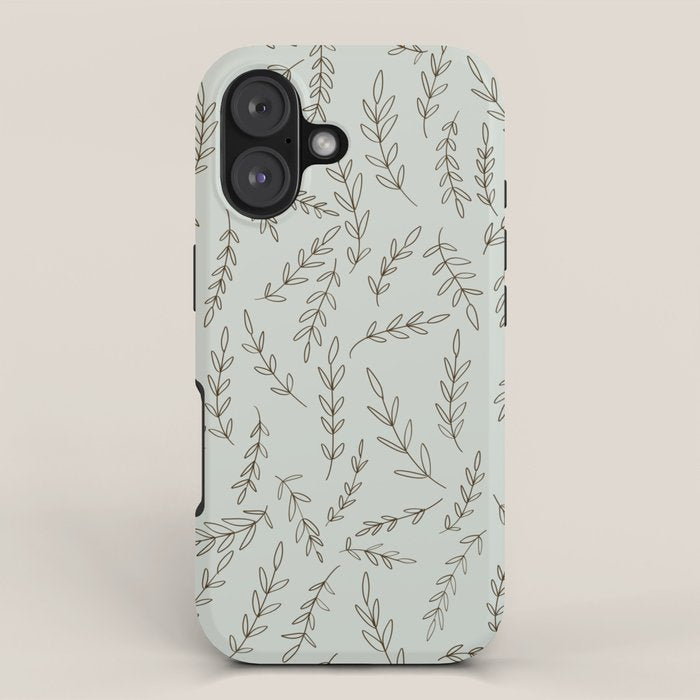 Rosemary Sketch Pattern iPhone Case Gallery Image 1