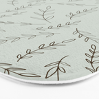 Rosemary Sketch Pattern Bath Mat Gallery Image 3