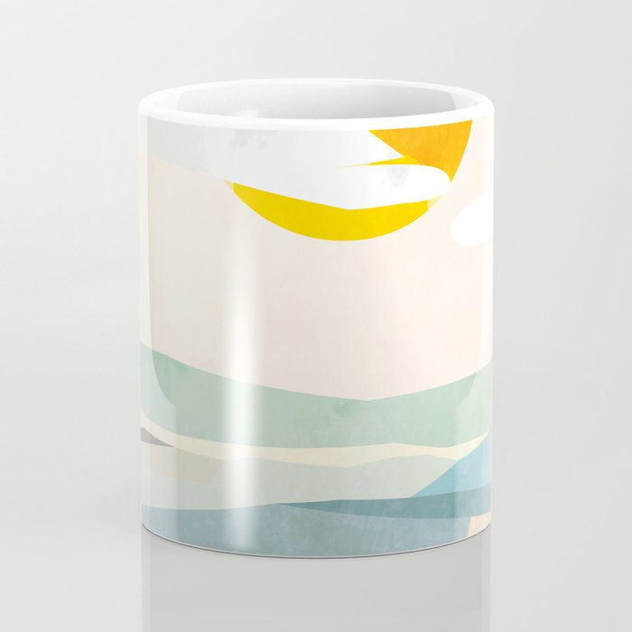Tuscany italy landscape abstract art Coffee Mug Gallery Image 4