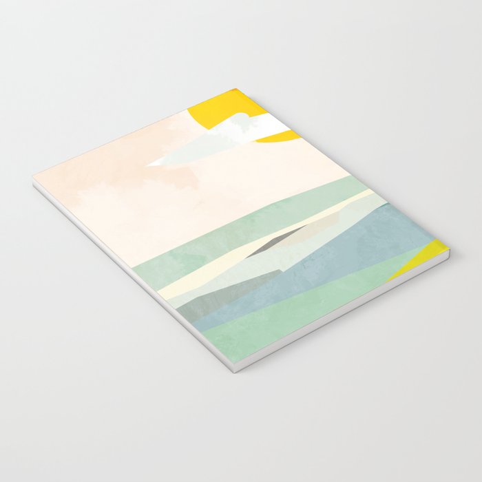 Tuscany italy landscape abstract art Notebook Gallery Image 3