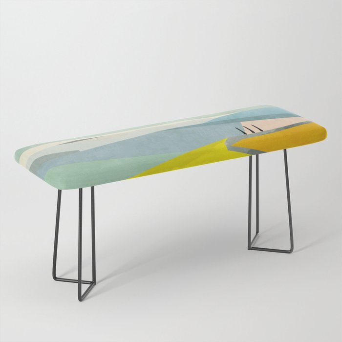 Tuscany italy landscape abstract art Bench Gallery Image 1