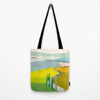 Tuscany italy landscape abstract art Tote Bag Gallery Image 2