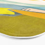 Tuscany italy landscape abstract art Bath Mat Gallery Image 3