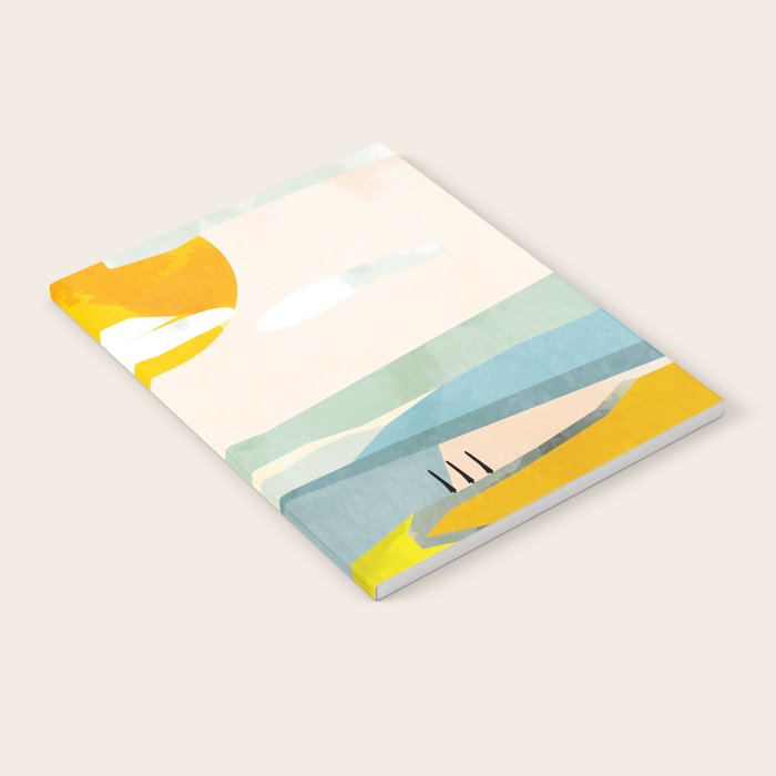 Tuscany italy landscape abstract art Notebook Gallery Image 2