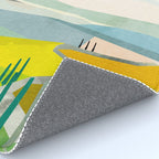 Tuscany italy landscape abstract art Rug Gallery Image 4