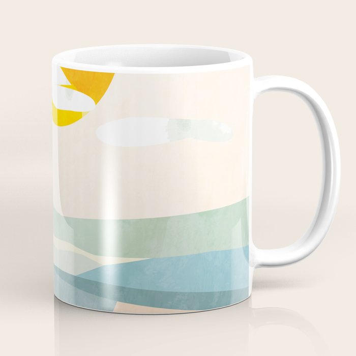 Tuscany italy landscape abstract art Coffee Mug Gallery Image 1
