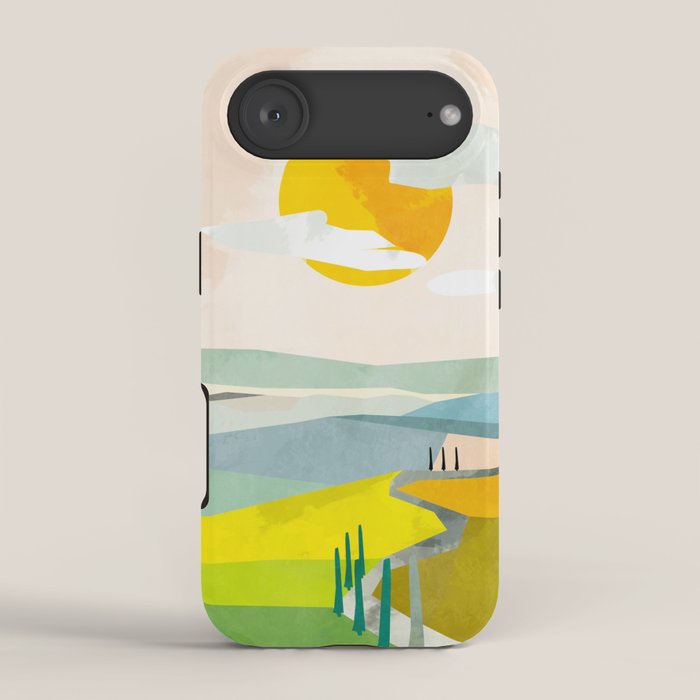 Tuscany italy landscape abstract art iPhone Case Gallery Image 2