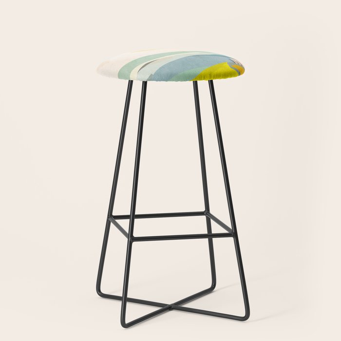 Tuscany italy landscape abstract art Stool Gallery Image 1