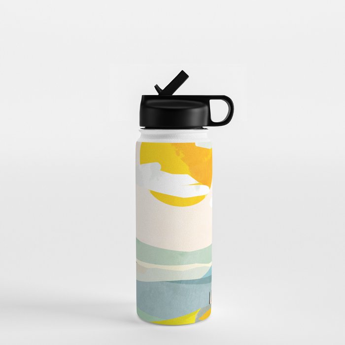 Tuscany italy landscape abstract art Water Bottle Gallery Image 1