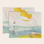 Tuscany italy landscape abstract art Placemat Gallery Image 1