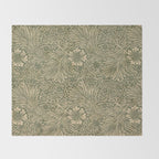 Marigold by William Morris 1875 Antique Vintage Victorian Jugendstil Art Nouveau Retro Pattern Throw Blanket Gallery Image 2
