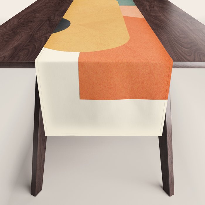 Geometric Color Play 01 Table Runner Gallery Image 1