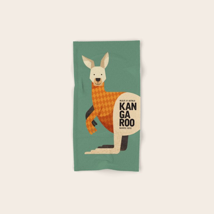 Hello Kangaroo Bath Towel Gallery Image 1