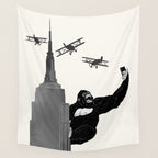 Selfie King Kong Wall Tapestry Gallery Image 4