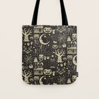 Vintage Halloween: Black Cat Tote Bag Gallery Image 1
