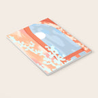 Moonlit, Summer Day Home Decor, Architecture Indoor Building Interior Design, Full Moon Bohemian Eclectic Bright, Mindful Spiritual Joy Painting Notebook Gallery Image 3