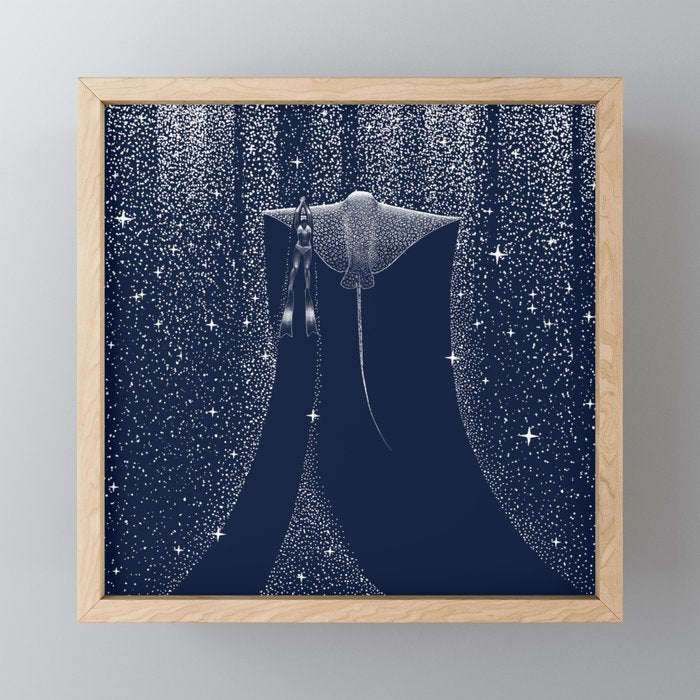 Star Collector And Diver Ver 2.0 Mini Art Print Gallery Image 1