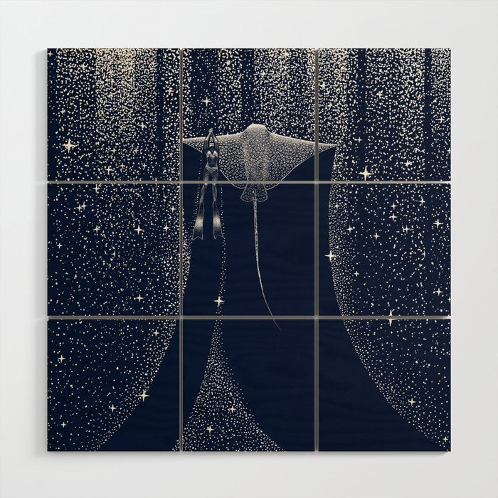 Star Collector And Diver Ver 2.0 Wood Wall Art Gallery Image 1