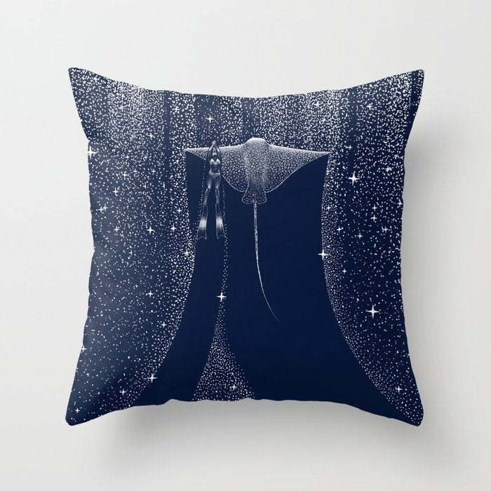 Star Collector And Diver Ver 2.0 Throw Pillow Gallery Image 1