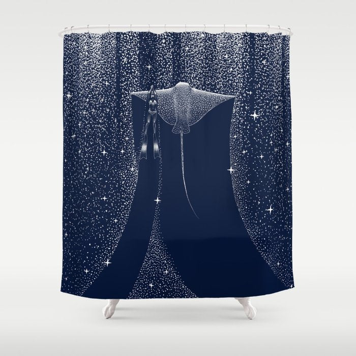 Star Collector And Diver Ver 2.0 Shower Curtain Gallery Image 1