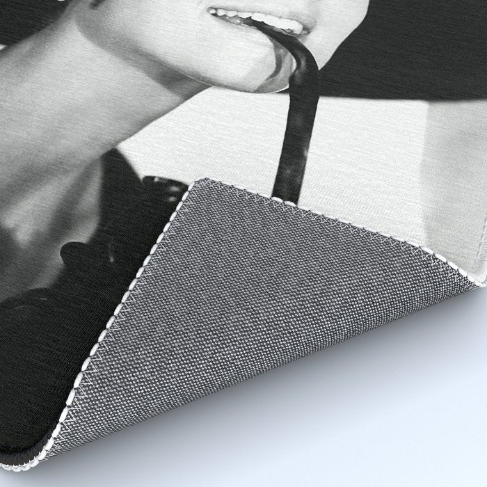 Audrey Hepburn Portrait, Black and White Vintage  Rug Gallery Image 4
